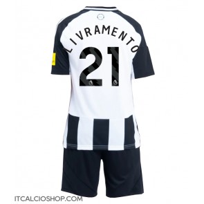 Newcastle United Tino Livramento #21 Prima Maglia Bambino 2024-25 Manica Corta (+ Pantaloni corti)